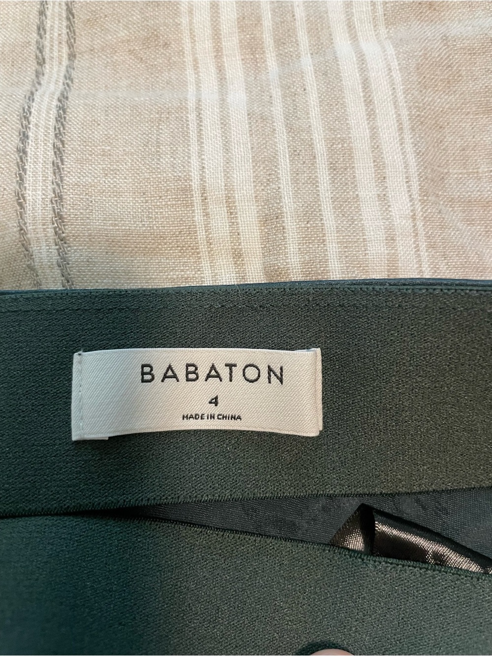 Babaton Aritzia Midi Slip Skirt in a Dark Green Size 4 - Picture 6 of 10